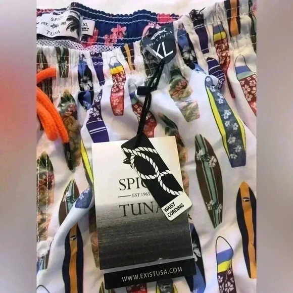 Surfboard print Swim Trunks - Picture 2 of 5